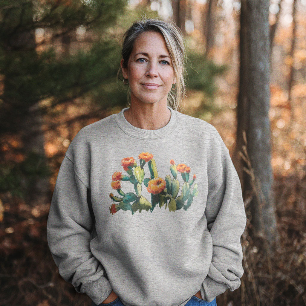 Painted Paddle Cactus Crewneck Sweatshirt