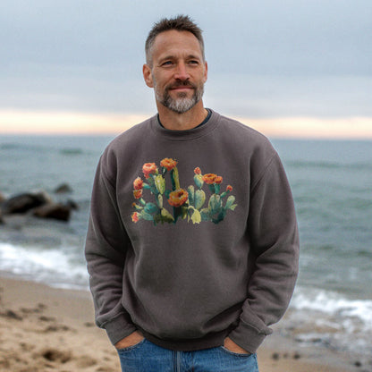 Painted Paddle Cactus Crewneck Sweatshirt