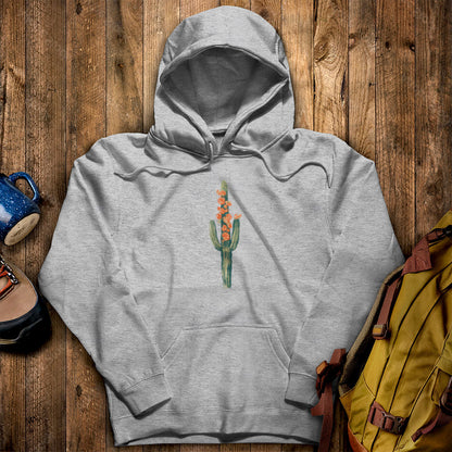 Painted Cactus in Bloom Hoodie