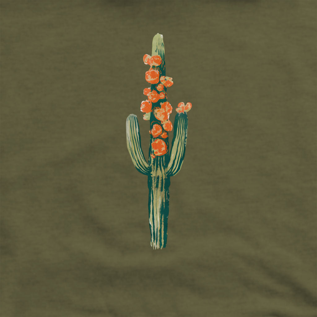 Painted Cactus in Bloom Crewneck Sweatshirt