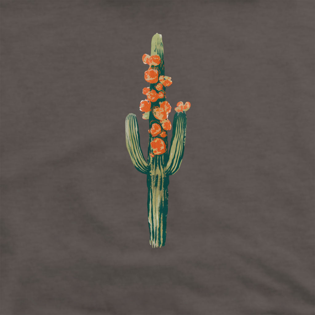 Painted Cactus in Bloom Crewneck Sweatshirt