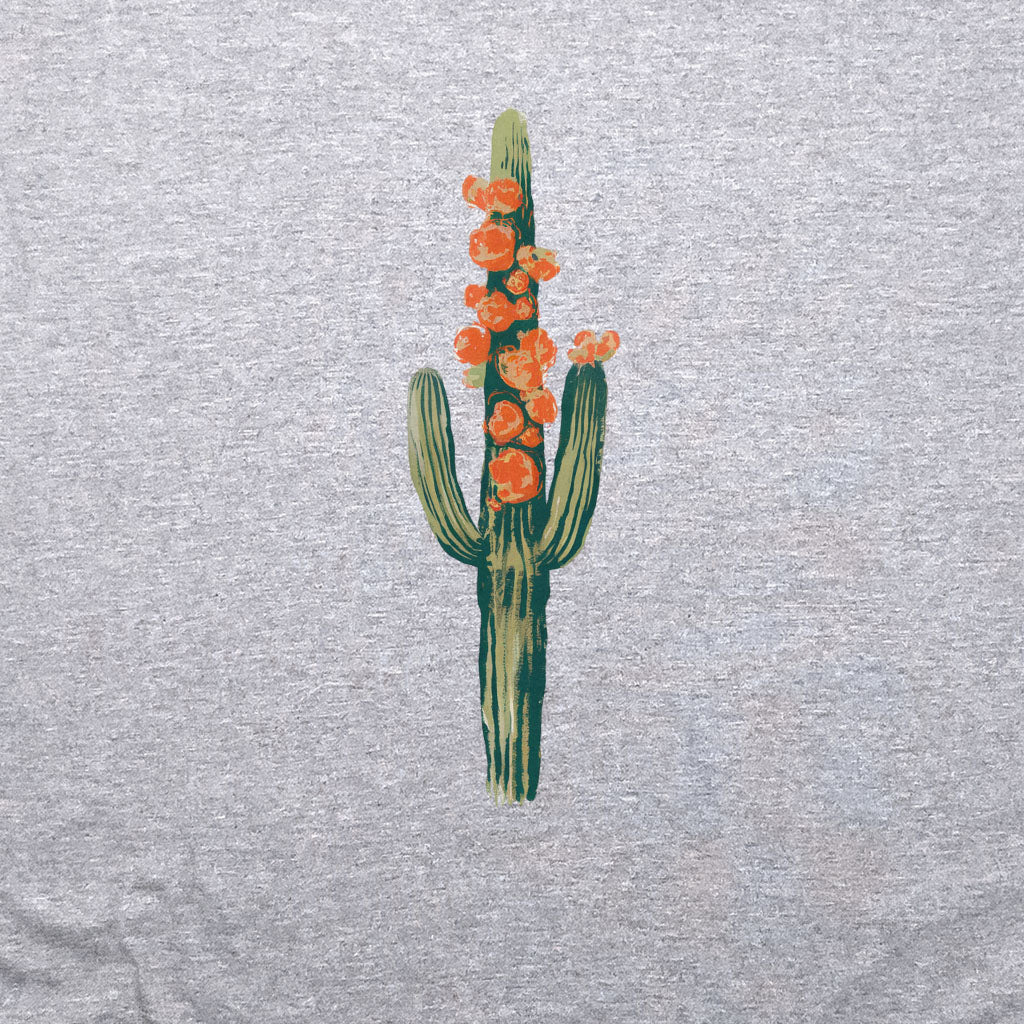 Painted Cactus in Bloom Crewneck Sweatshirt