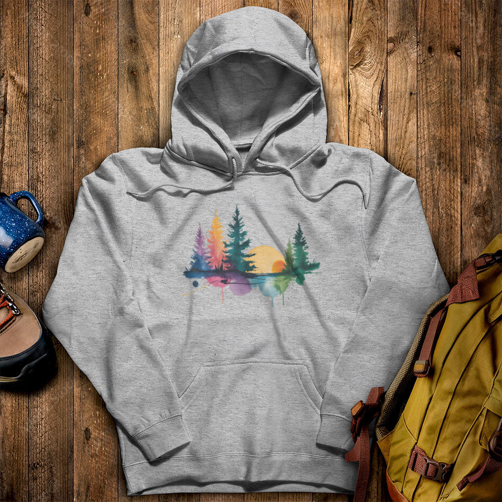 Watercolor Forest Hoodie