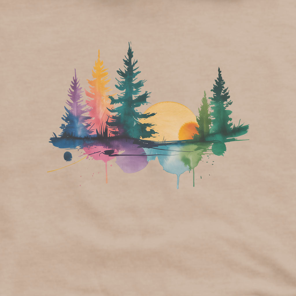 Watercolor Forest Hoodie