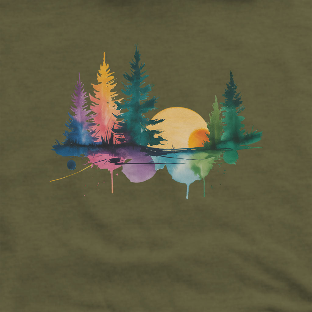 Watercolor Forest Hoodie