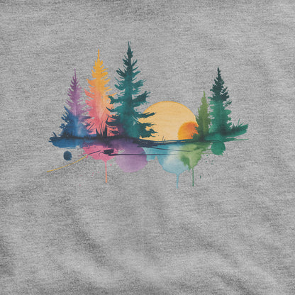 Watercolor Forest Hoodie