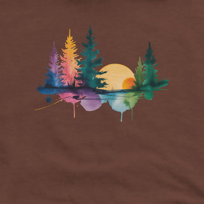Watercolor Forest Crewneck Sweatshirt