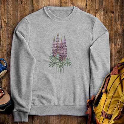Painted Lupine Crewneck Sweatshirt