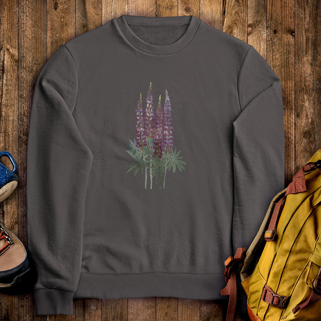 Painted Lupine Crewneck Sweatshirt
