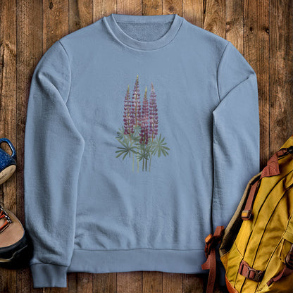 Painted Lupine Crewneck Sweatshirt