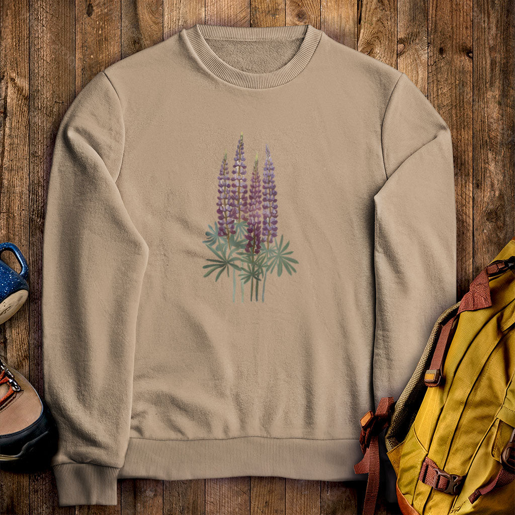 Painted Lupine Crewneck Sweatshirt