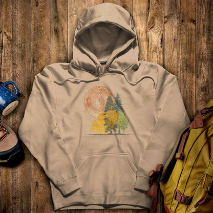 Woodcut Stamped Forest Hoodie