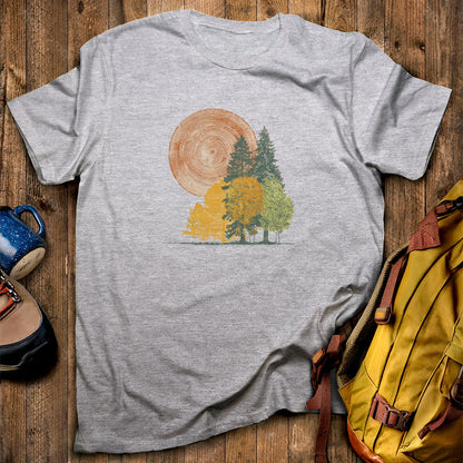 Woodcut Stamped Forest T-Shirt