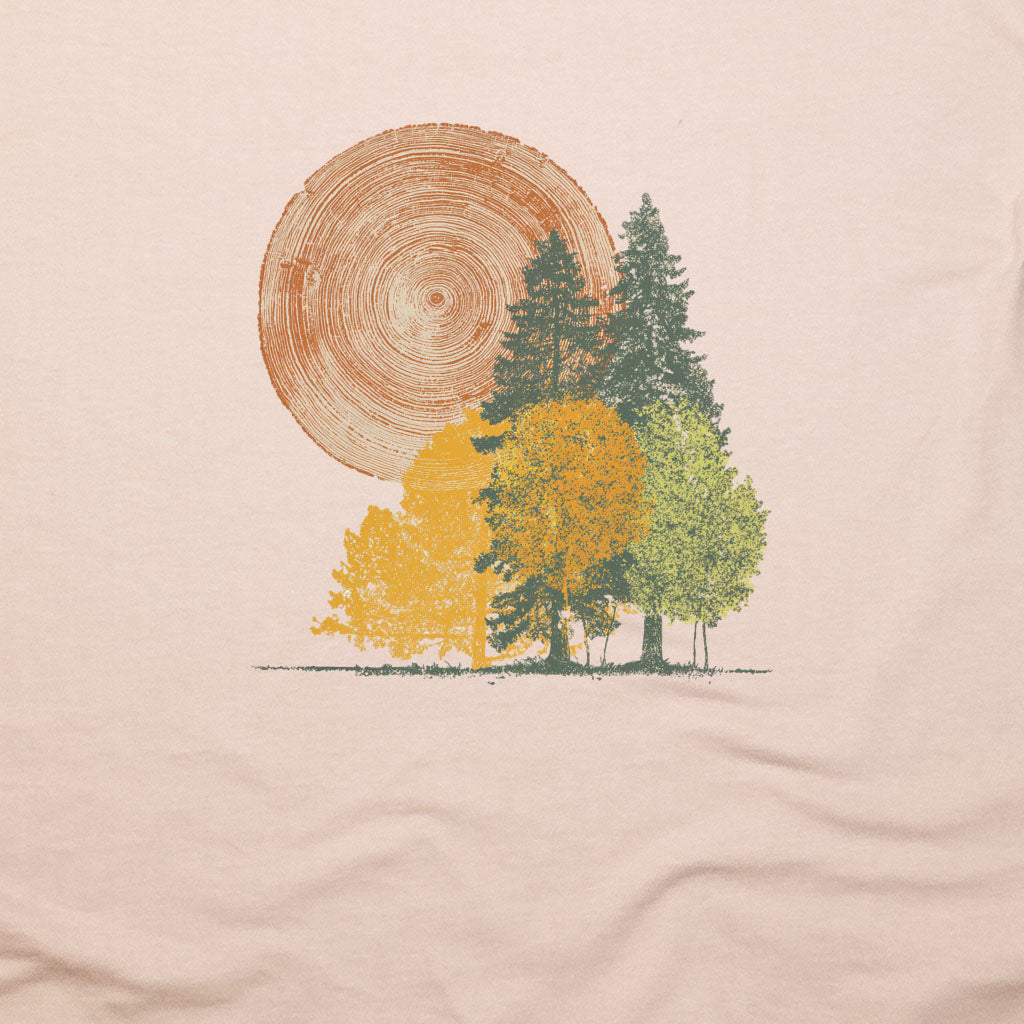Woodcut Stamped Forest T-Shirt