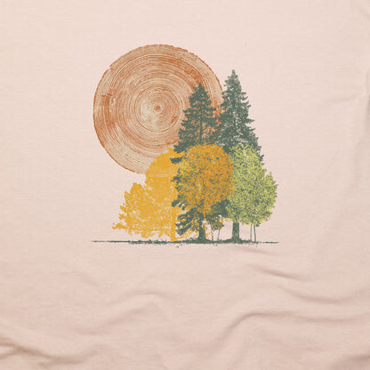 Woodcut Stamped Forest T-Shirt