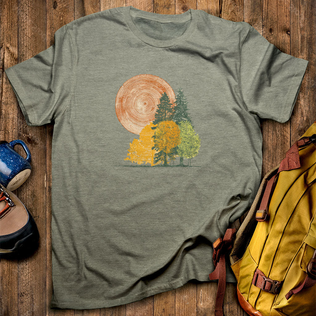 Woodcut Stamped Forest T-Shirt