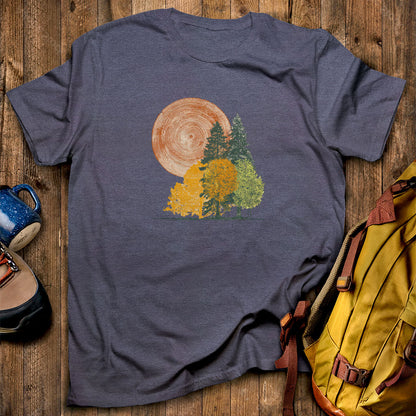Woodcut Stamped Forest T-Shirt