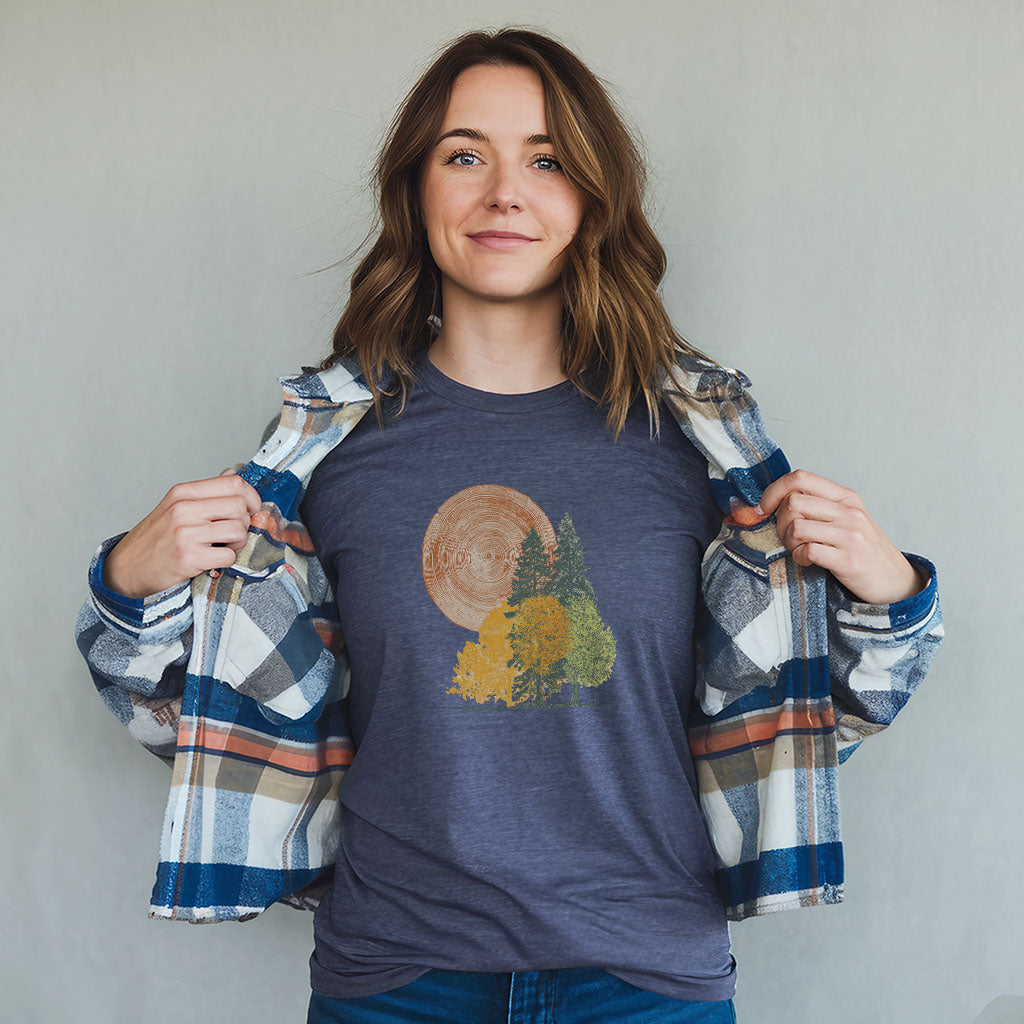 Woodcut Stamped Forest T-Shirt