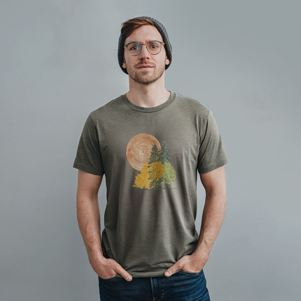 Woodcut Stamped Forest T-Shirt