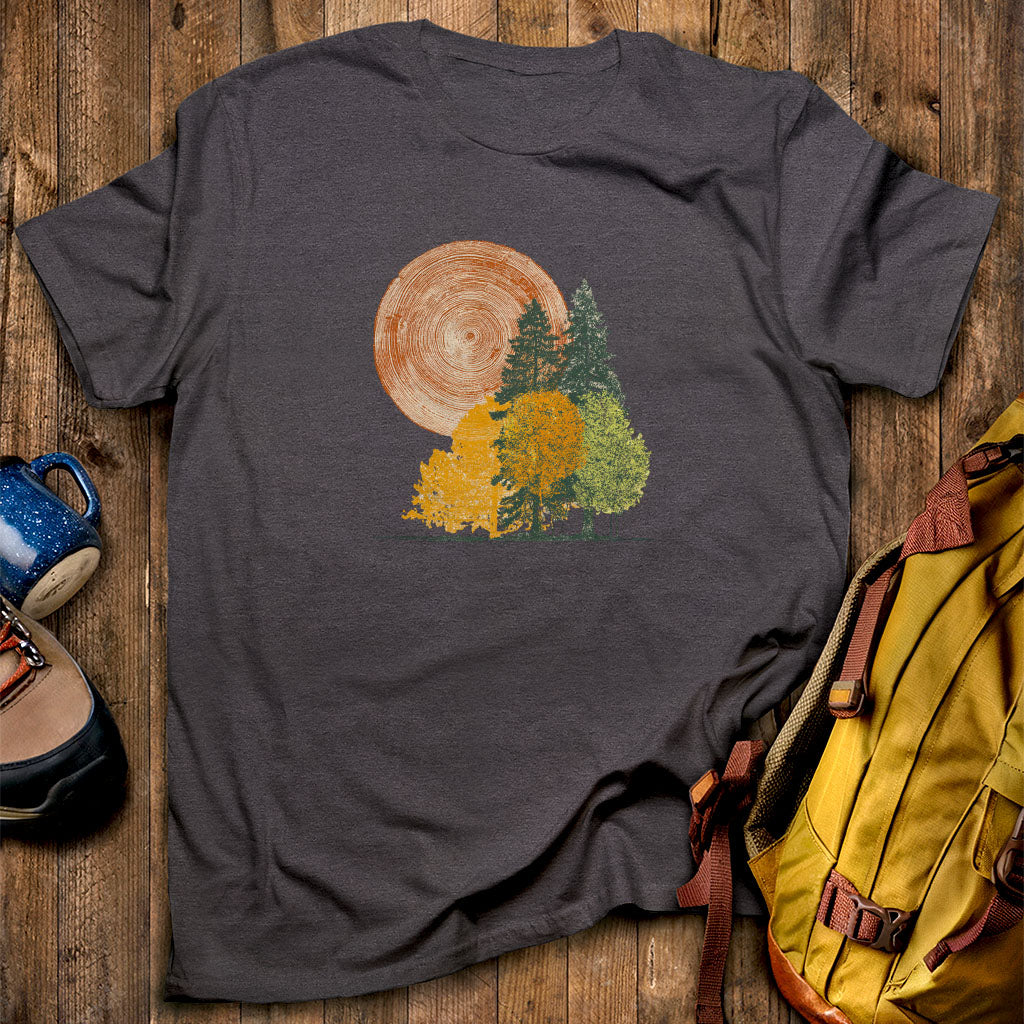Woodcut Stamped Forest T-Shirt