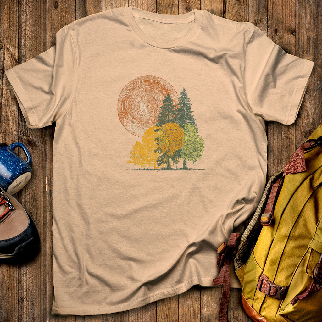 Woodcut Stamped Forest T-Shirt