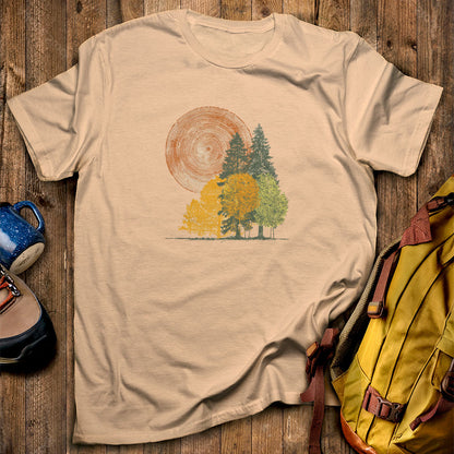 Woodcut Stamped Forest T-Shirt