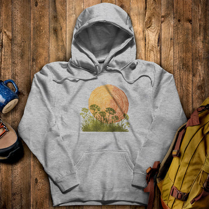 Woodcut Flower Meadow Hoodie