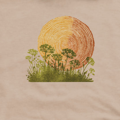 Woodcut Flower Meadow Hoodie