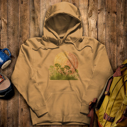 Woodcut Flower Meadow Hoodie