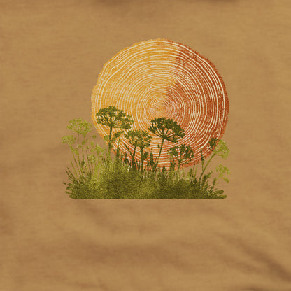 Woodcut Flower Meadow Hoodie