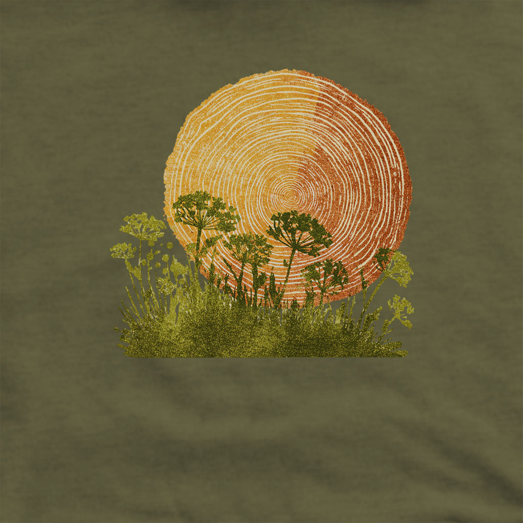 Woodcut Flower Meadow Hoodie