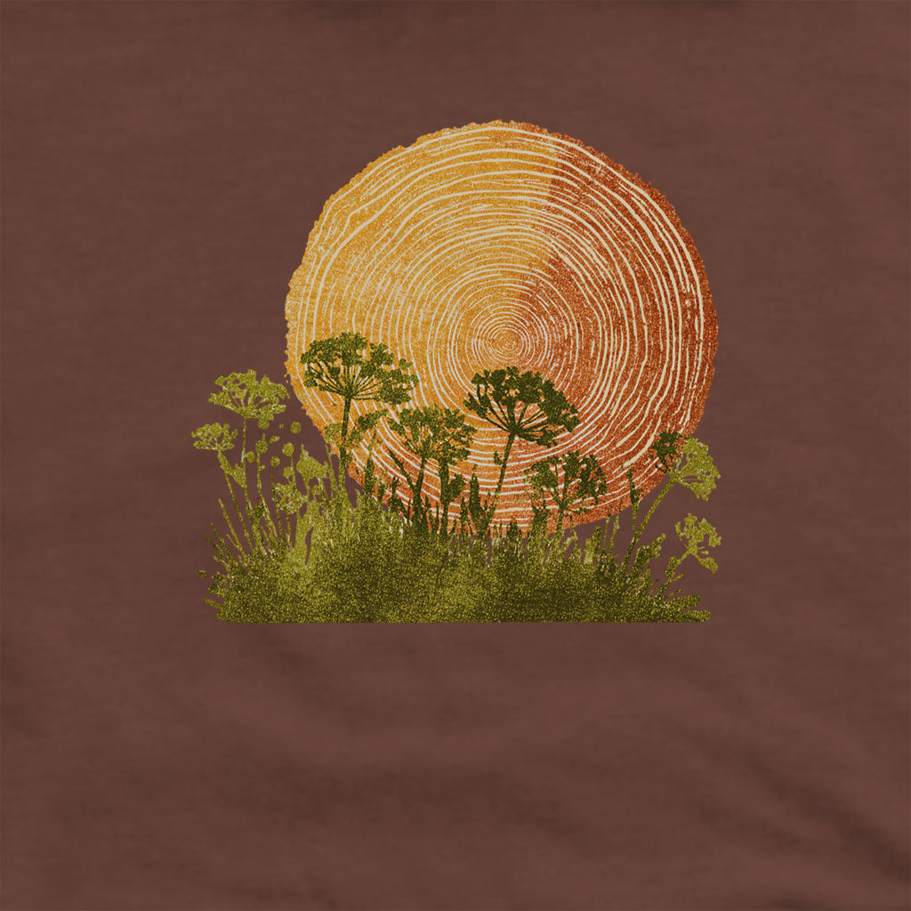 Woodcut Flower Meadow Hoodie
