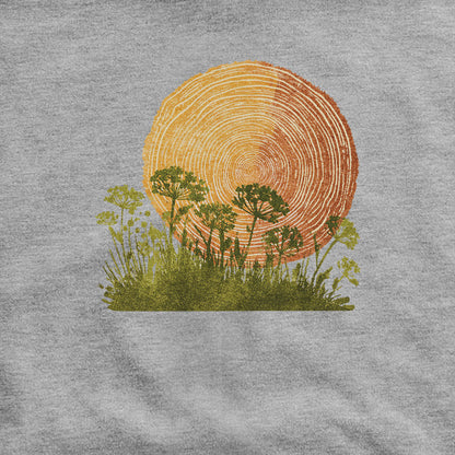 Woodcut Flower Meadow Hoodie