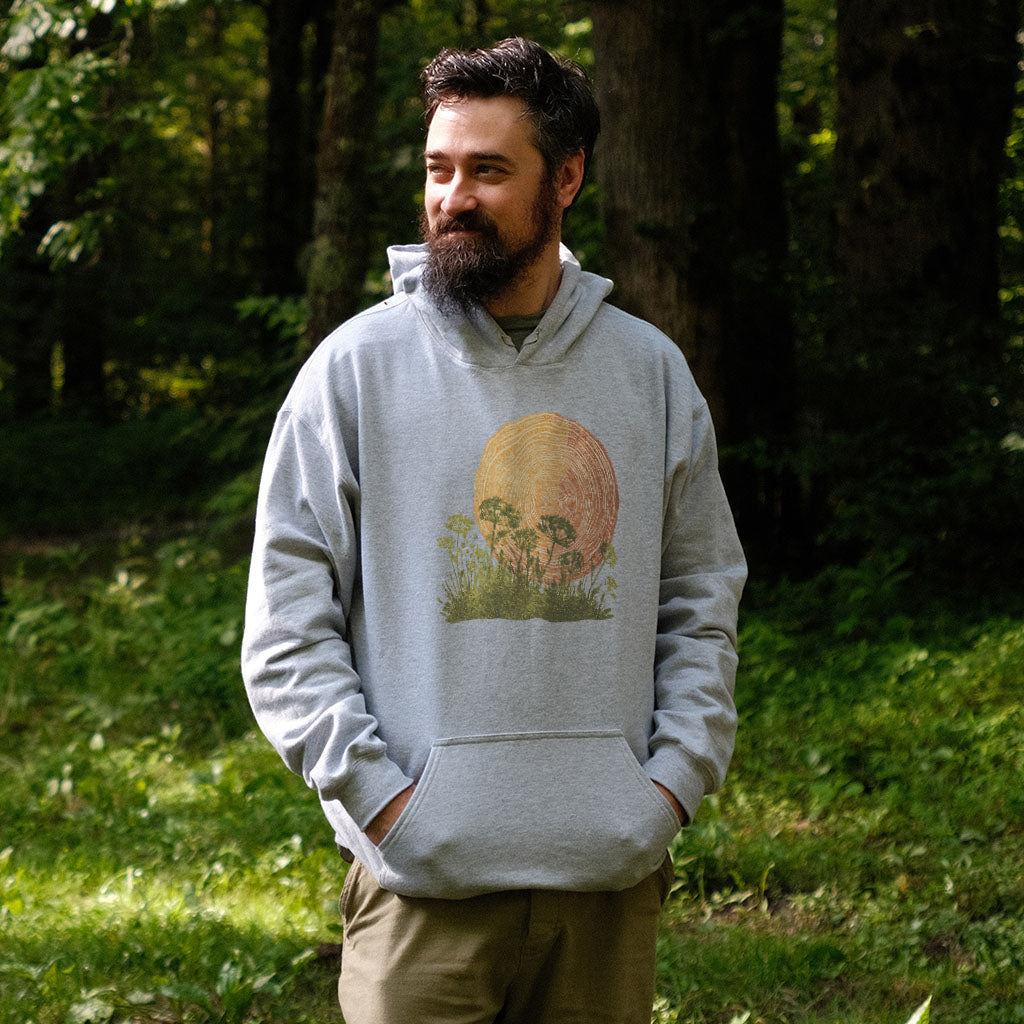 Woodcut Flower Meadow Hoodie