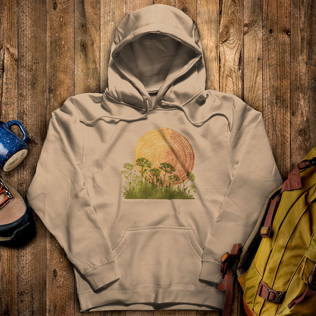 Woodcut Flower Meadow Hoodie