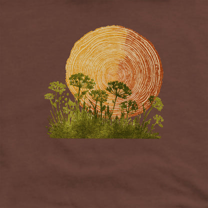Woodcut Flower Meadow Crewneck Sweatshirt