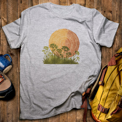 Woodcut Flower Meadow T-Shirt