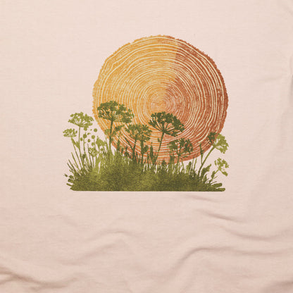 Woodcut Flower Meadow T-Shirt