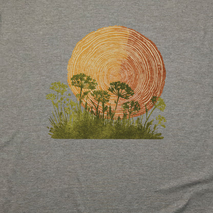 Woodcut Flower Meadow T-Shirt