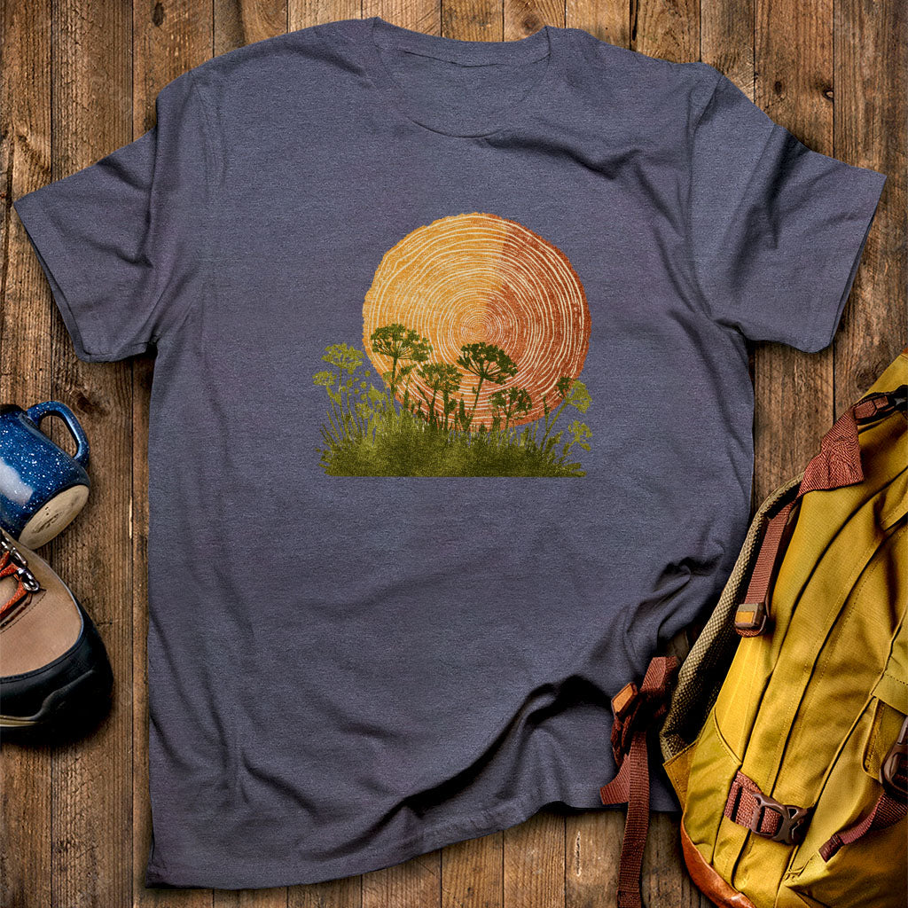 Woodcut Flower Meadow T-Shirt
