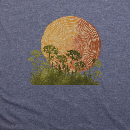 Woodcut Flower Meadow T-Shirt