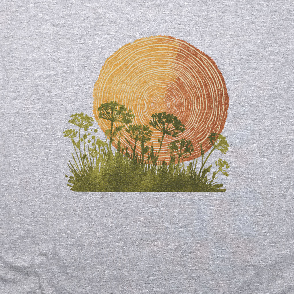 Woodcut Flower Meadow T-Shirt