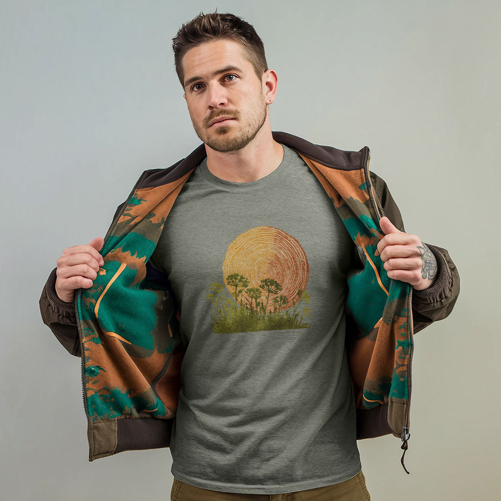 Woodcut Flower Meadow T-Shirt
