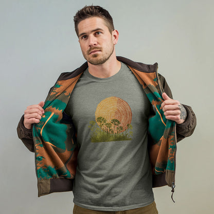 Woodcut Flower Meadow T-Shirt