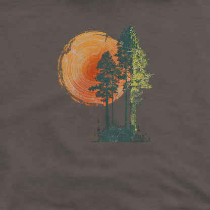 Woodcut Pines Crewneck Sweatshirt