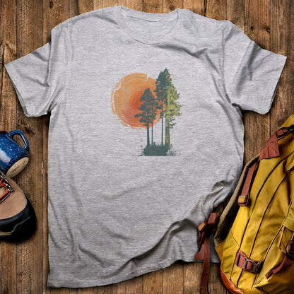 Woodcut Pines T-Shirt