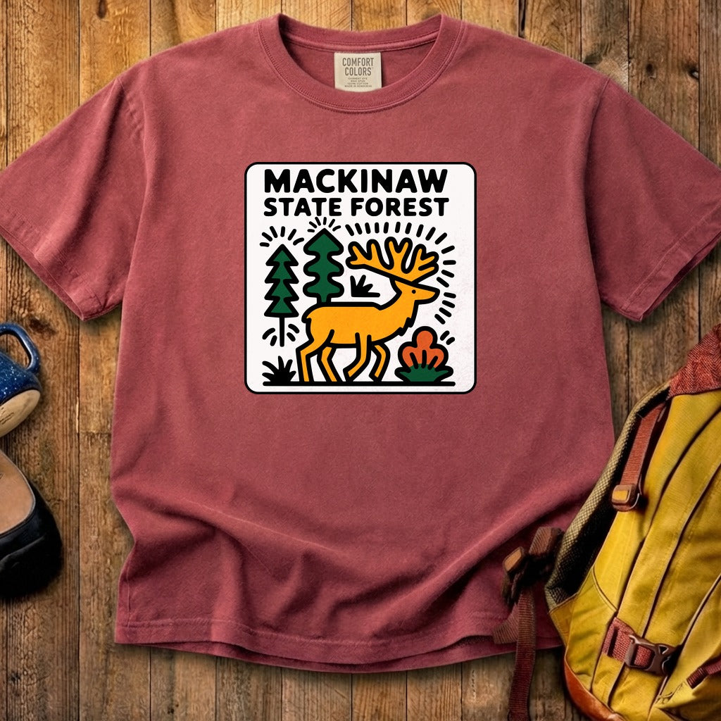 Mackinaw State Forest Cotton T-Shirt