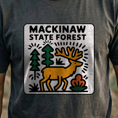 Mackinaw State Forest Cotton T-Shirt