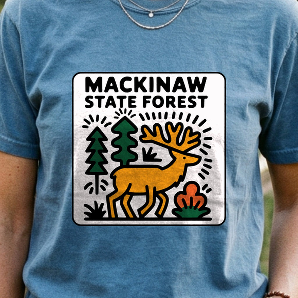 Mackinaw State Forest Cotton T-Shirt