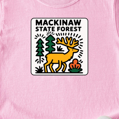 Mackinaw State Forest Kids Cotton T-Shirt